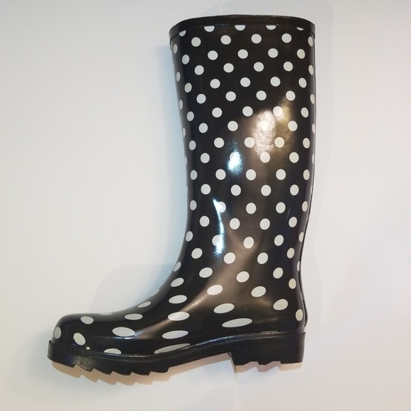 Black and white rainboots - Picture 2 of 8